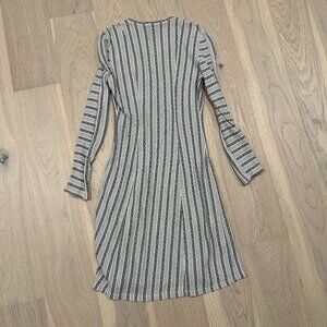BCBG long-sleeve striped dress